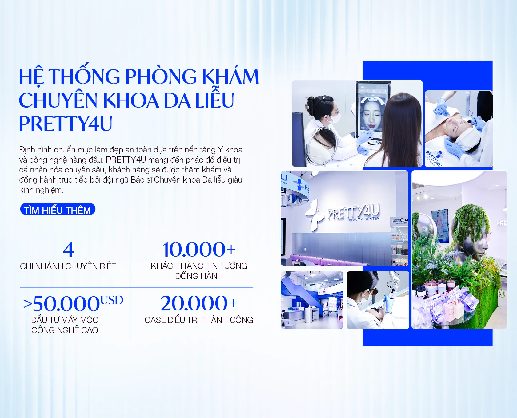 Hệ thống thẩm mỹ viện chuẩn y khoa Pretty4u